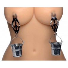 Зажимы на соски с ведерками для груза Master Series Jugs Nipple Clamps with Buckets
