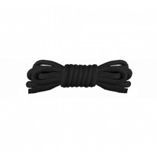 Черная веревка Japanese Mini Rope серии OUCH! (1,5 метра)