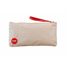 Золотистая сумочка на молнии для секс-игрушек TOYBAG (размер M)