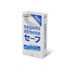 Презервативы латексные утолщенные с двойным количеством смазки SAGAMI Xtreme Ultrasafe (10 шт)