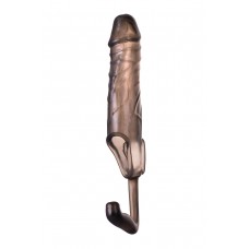 Стимулирующая расширяющая насадка на пенис с кольцом для мошонки XLover