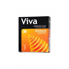 Ребристые презервативы VIVA (3 шт)