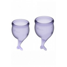 Набор менструальных чаш с хвостиком Satisfyer Feel secure Menstrual Cup Lila
