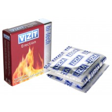 Презервативы VIZIT Hi-tech ERECTION с возбуждающей смазкой, 3 шт.