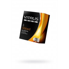 Презервативы ребристые VITALIS Premium Ribbed (3 шт)