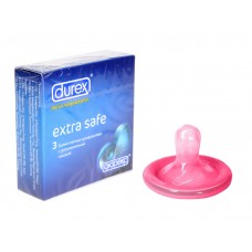 Презервативы утолщенные с обильной смазкой DUREX EXTRA SAFE (3 шт)